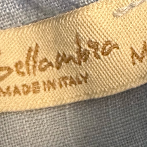 🛍️ light blue 100% Linen  dress with adjustable neck line - Picture 9 of 10